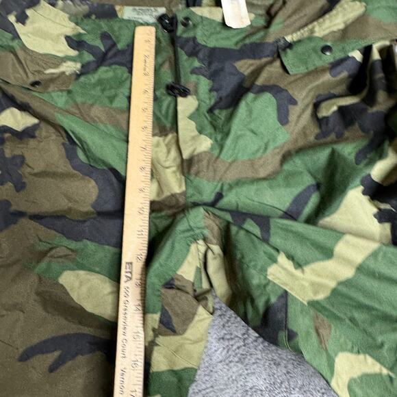 Woodland Camo USGI Improved Rainsuit Pants (IRS) Wet Weather Trousers Pants L - Picture 8 of 10